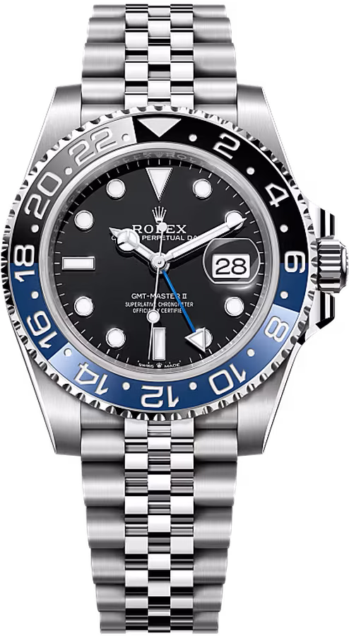 Rolex GMT-Master II, blue and black bezel